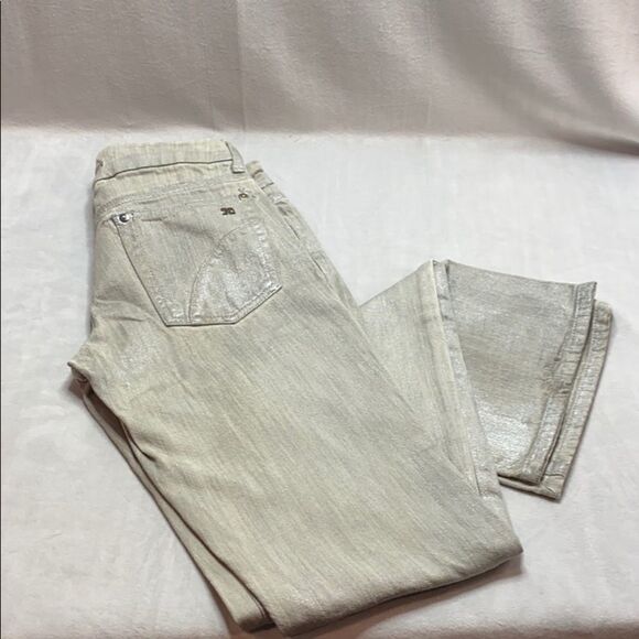 Joe's jeans Metallic Silver colored jeans 25 - Picture 1 of 7